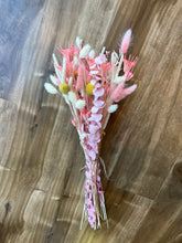 Load image into Gallery viewer, Small Dried Bouquet - Pink & Yellow
