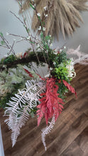 Load and play video in Gallery viewer, Hanging Trellis Wreath - Auburn